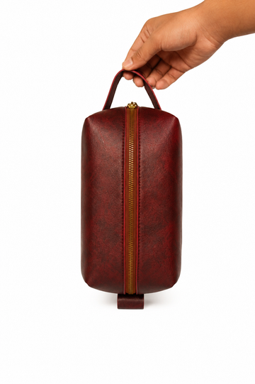 The Velvet Maroon Pouch