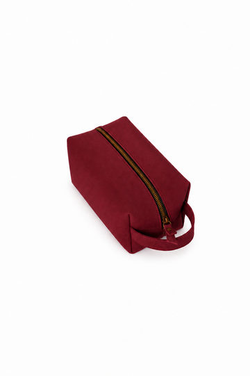 The Crimson Weave Pouch